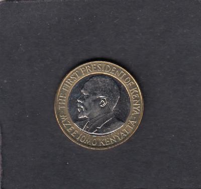 Beschrijving: 10 Shillins KENYATTA